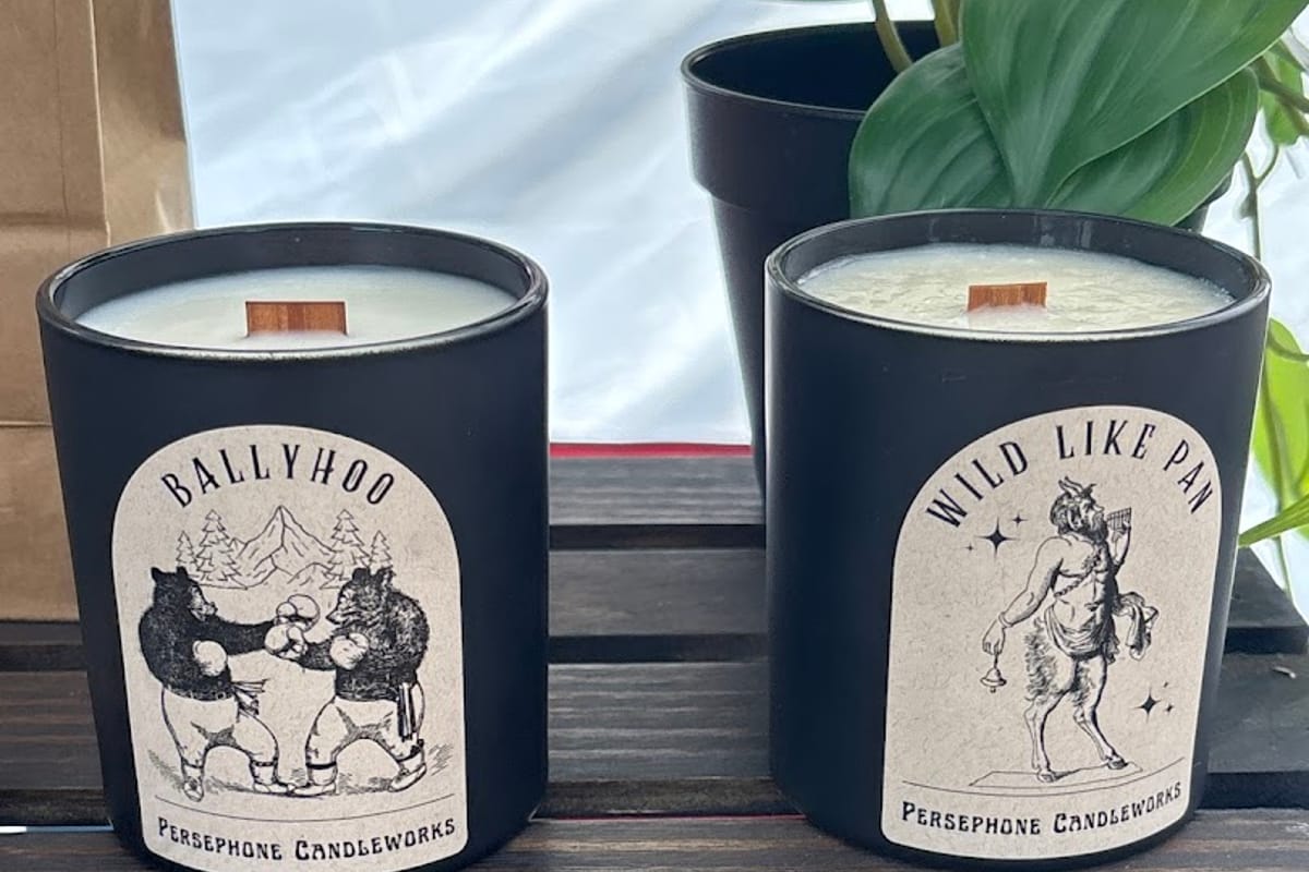 Interior view of Persephone Candleworks