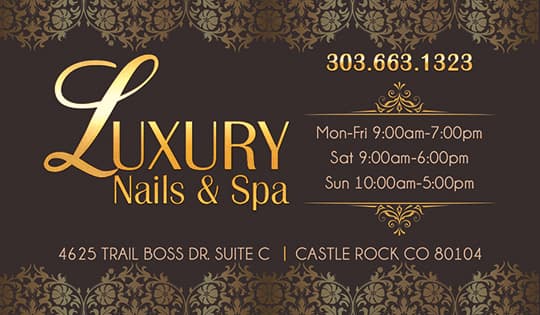 Luxury Nails and Spa salon in Castle Rock, Colorado