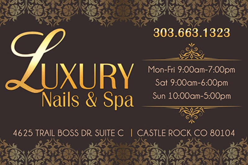 Luxury Nails and Spa salon in Castle Rock, Colorado