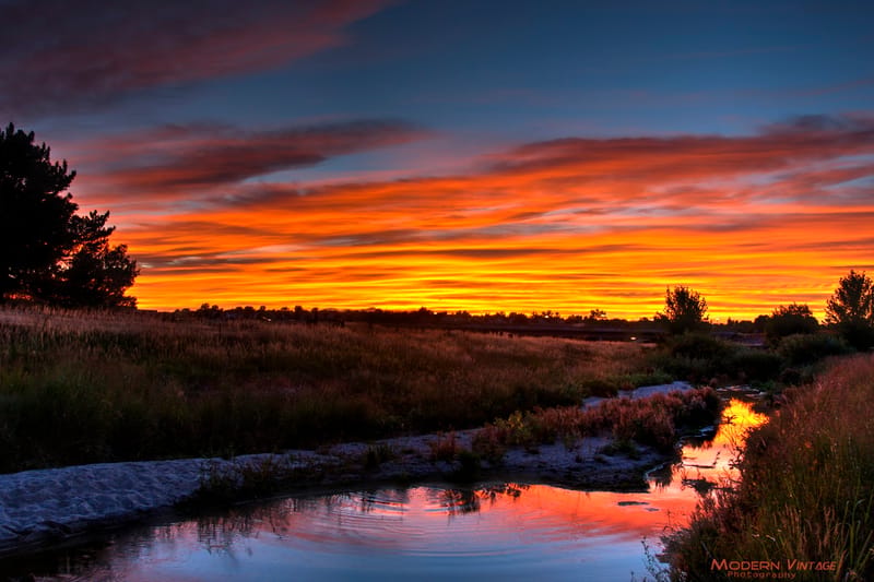 Sulphur Gulch Trail park in Parker, Colorado