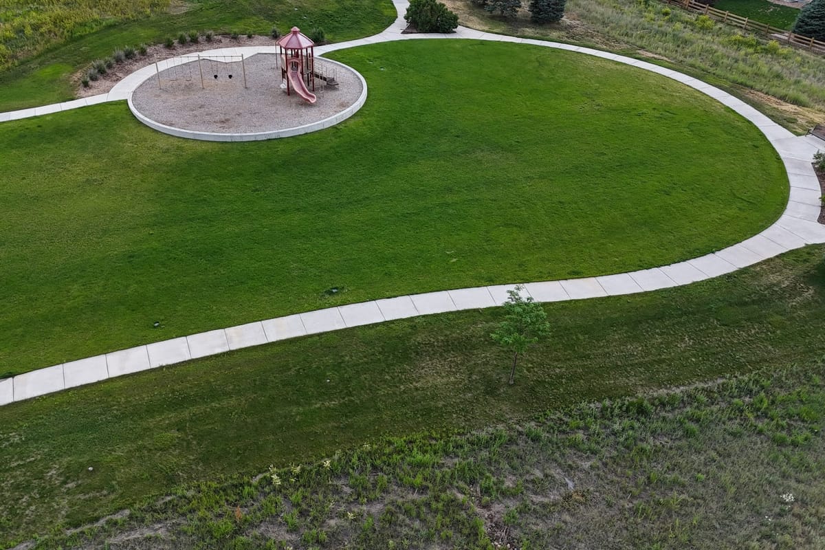 Cobblestone Playground dining area