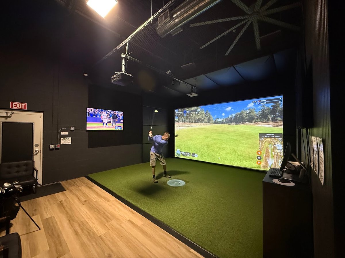 Interior view of Pin High Golf Suites