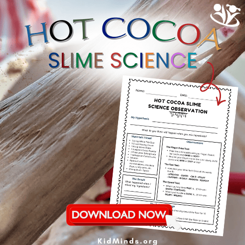 How to Make Hot Cocoa Slime (Science Printable) | KidMinds