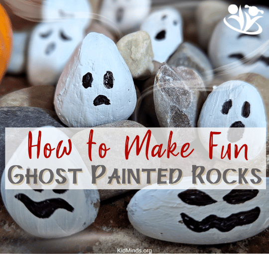 How to Make Ghost Painted Rocks | KidMinds