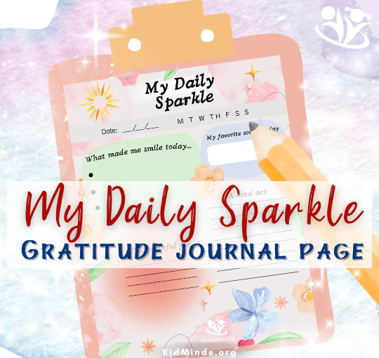 My Daily Sparkle: Free Gratitude Page for Kids | KidMinds