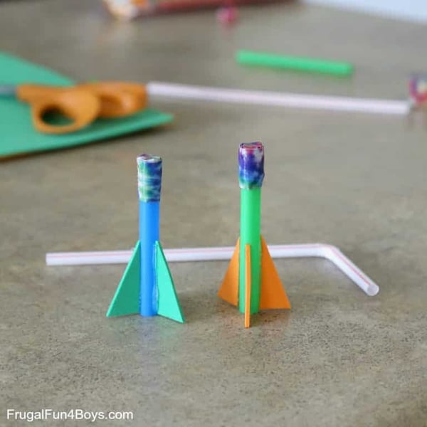Straw rockets for kids for when you are tired | KidMinds