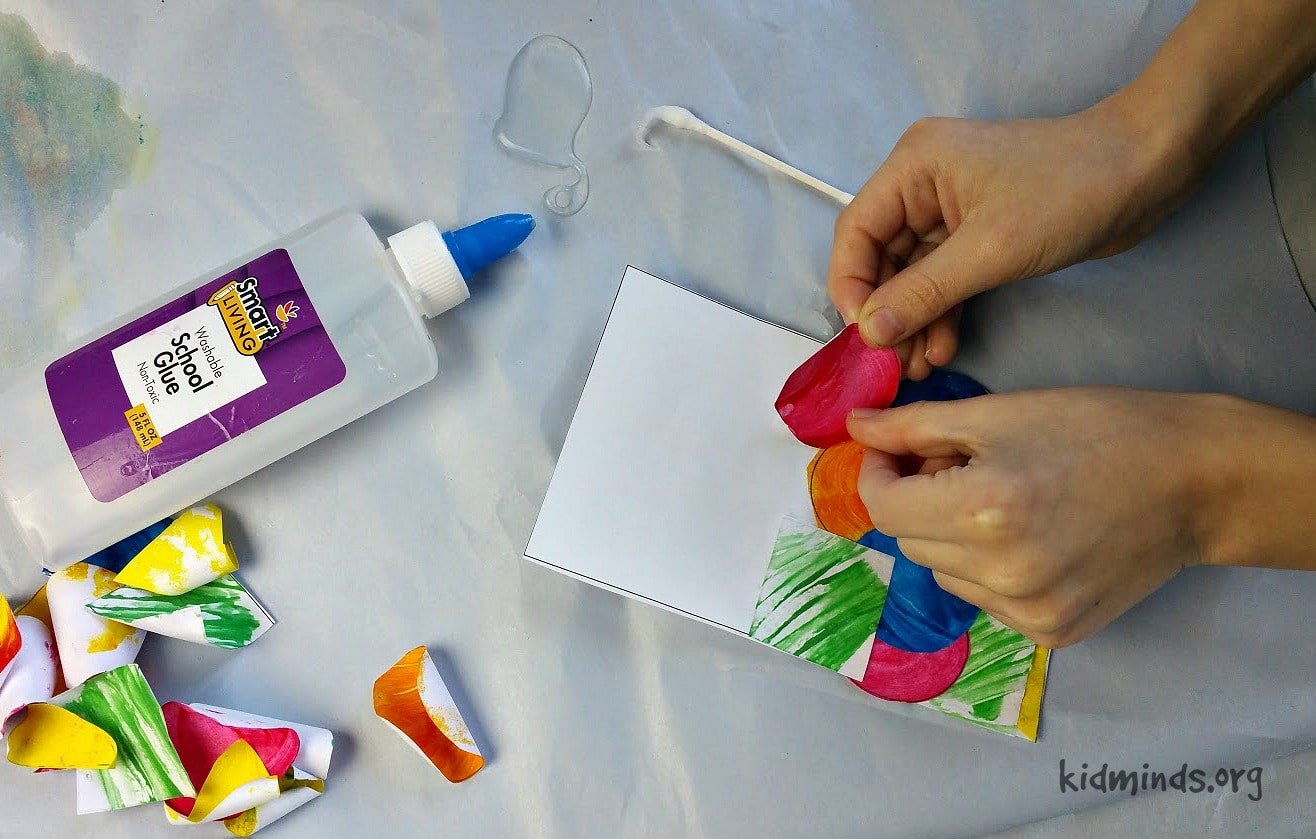 Marvelous Textured Paint Collage: Shapes, Colors, and Fine Motor ...