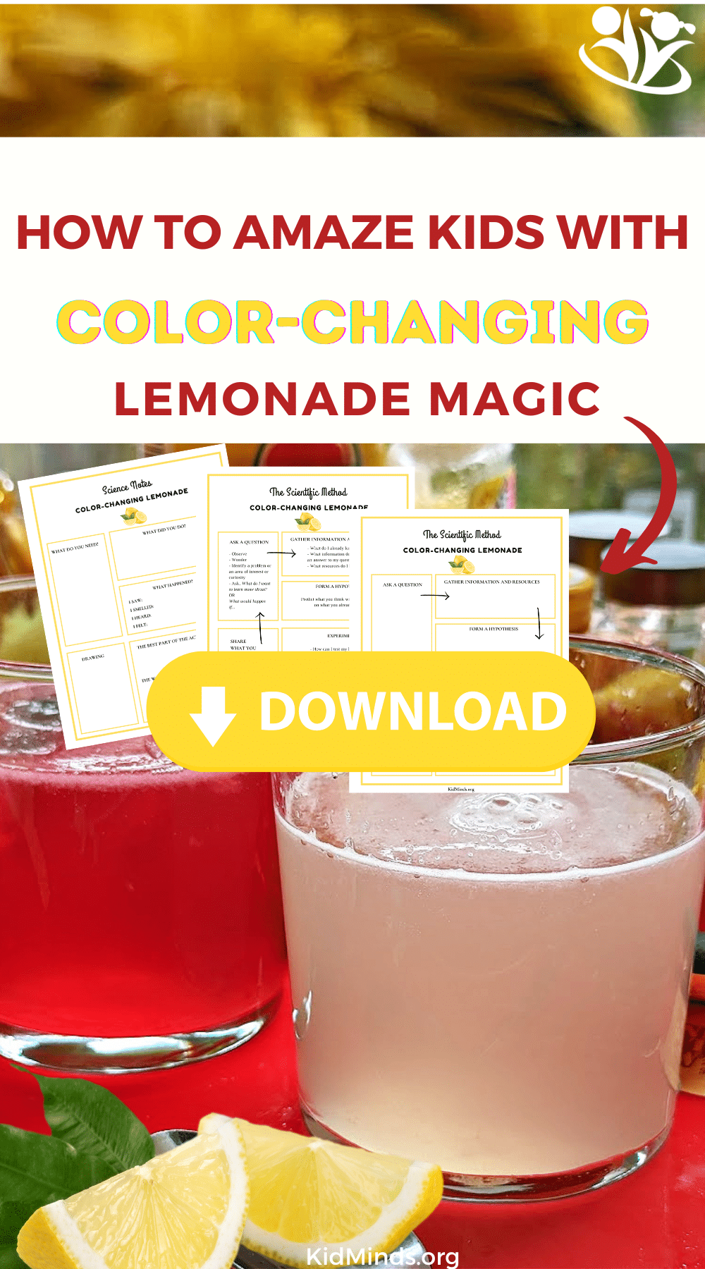 How to Make Color-Changing Lemonade | KidMinds