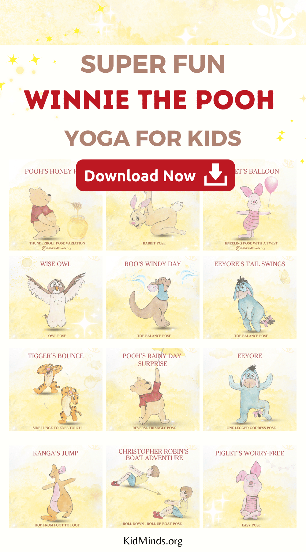 The Best Winnie the Pooh Yoga for Kids (Free PDF) | KidMinds