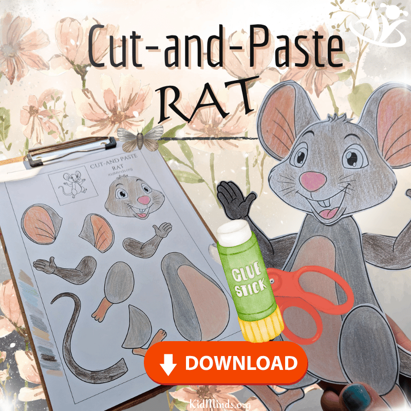 The Best Cut-and-Paste Happy Rat Craft (Free PDF) | KidMinds