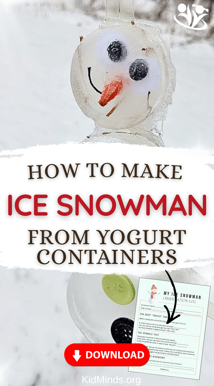 How to Make Fun Ice Snowman (Free PDF) | KidMinds