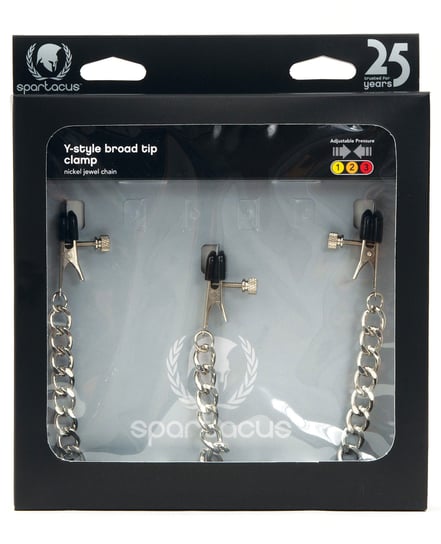 Spartacus Y-Style Broad Tip Nipple Clamps & Clit Clamp by Spartacus product image