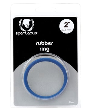 Spartacus 2″ Rubber Cock Ring – Blue by Spartacus product image