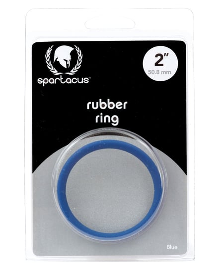 Spartacus 2″ Rubber Cock Ring – Blue by Spartacus product image