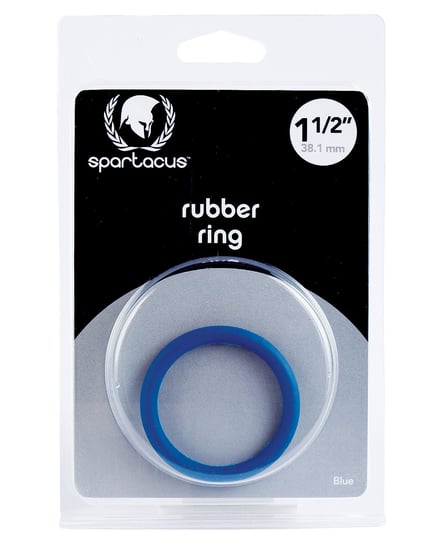 Spartacus 1.5″ Rubber Cock Ring – Blue by Spartacus product image