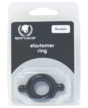 Spartacus Elastomer Cock Ring – Black by Spartacus product image