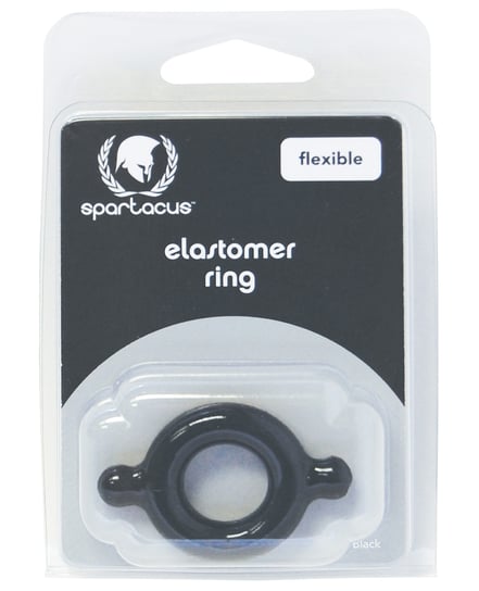 Spartacus Elastomer Cock Ring – Black by Spartacus product image
