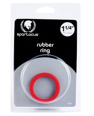 Spartacus 1.25″ Rubber Cock Ring – Red by Spartacus product image