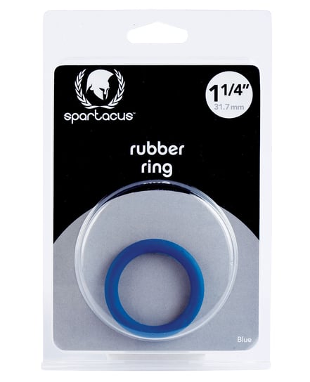 Spartacus 1.25″ Rubber Cock Ring – Blue by Spartacus product image