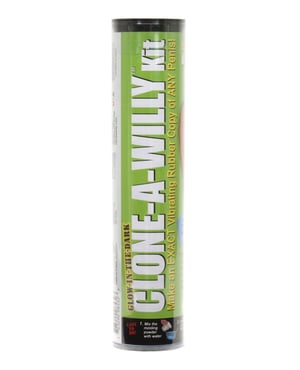 Clone-A-Willy Kit Vibrating Glow in the Dark - Green