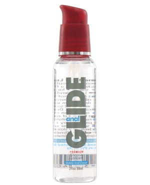 Anal Glide Silicone Lubricant – 2 oz Pump Bottle by Body Action product image
