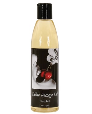 Earthly Body Edible Massage Oil – 8 oz Cherry by Earthly Body product image