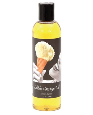 Earthly Body Edible Massage Oil – 8 oz French Vanilla by Earthly Body product image
