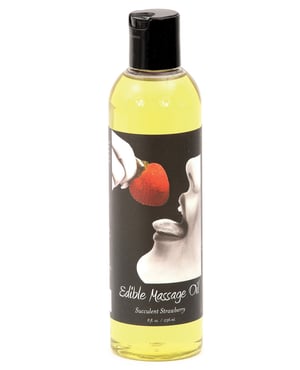 Earthly Body Edible Massage Oil – 8 oz Strawberry by Earthly Body product image