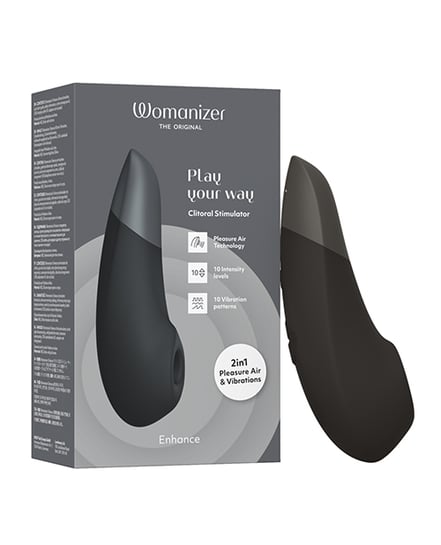 Womanizer Enhance 2 in 1 Pleasure Air & Vibrations – Black by Womanizer product image