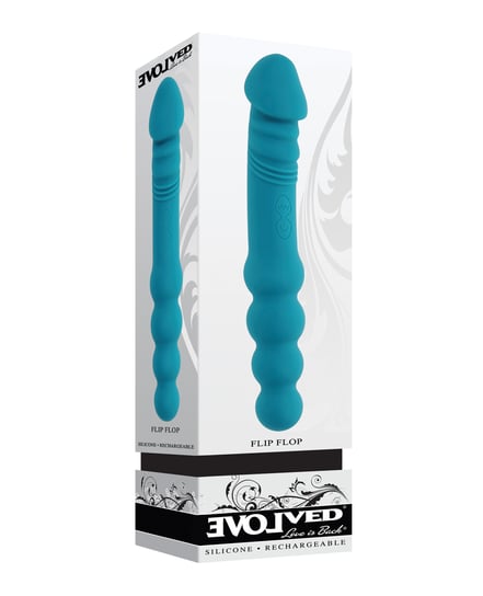 Evolved Flip Flop Dual-Sided Vibrator – Teal by Evolved product image