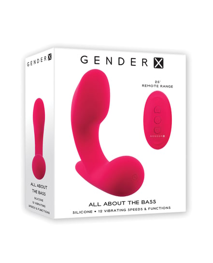 Gender X All About the Bass Curved Stimulator w/Remote Control – Pink by Gender X product image