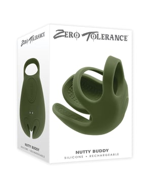 Zero Tolerance Nutty Buddy Cock & Ball Vibrator – Green by Zero Tolerance product image