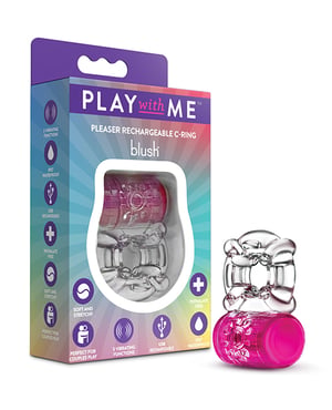Blush Play With Me – Pleaser Rechargeable C-Ring – Pink by Play With Me product image