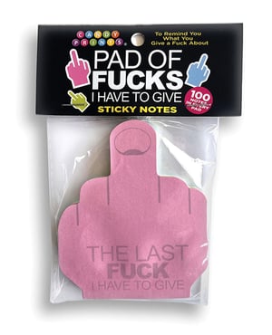Last Fuck I Have to Give Sticky Notes – 100 Notes Per Pad by Little Genie product image