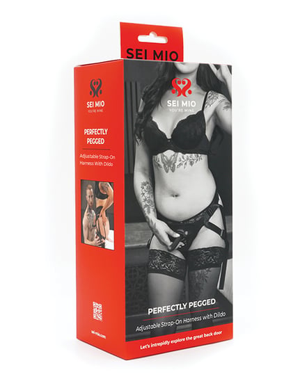 Sei Mio Perfectly Pegged Beginners Strap-On Harness & 5″ Dildo – Black by Sei Mio product image