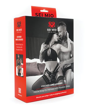 Sei Mio Cocked & Loaded Advanced Strap-On Harness & 6.5″ Dildo – Black by Sei Mio product image
