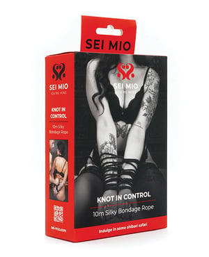Sei Mio Knot in Control 10 m Silky Bondage Rope – Black by Sei Mio product image