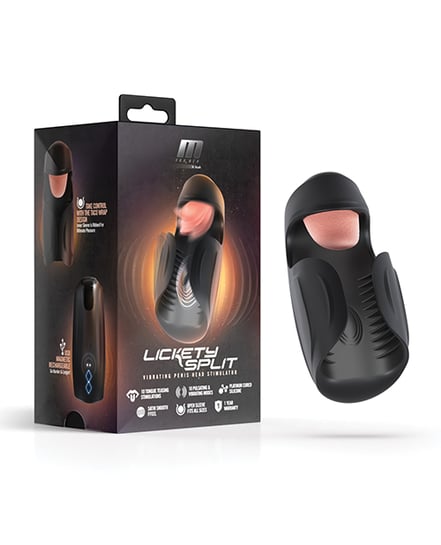 Blush M For Men – Lickety Split – Vibrating Penis Head Stimulator – Black by Blush Novelties product image