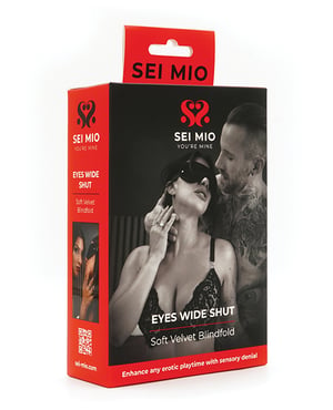 Sei Mio Eyes Wide Shut Soft Velvet Blindfold – Black by Sei Mio product image