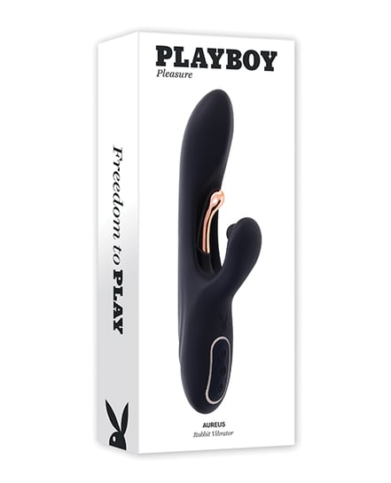 Playboy Pleasure Aureus Dual G-Spot Vibrator – Black by Playboy product image