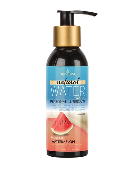 Sensuva Natural Water Based Personal Lubricant – 4 oz Watermelon by Sensuva product image