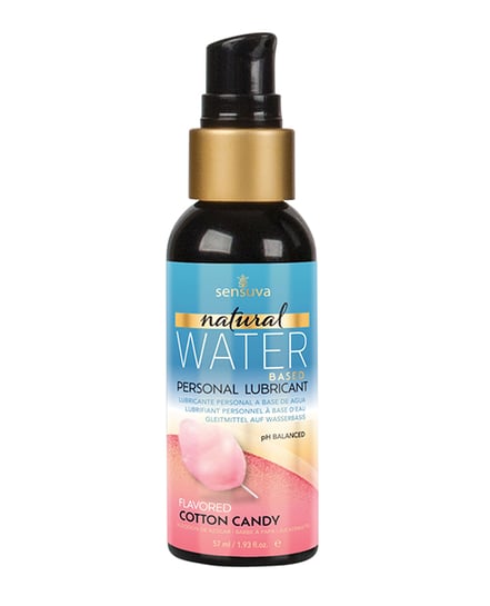 Sensuva Natural Water Based Personal Lubricant – 2 oz Cotton Candy by Sensuva product image