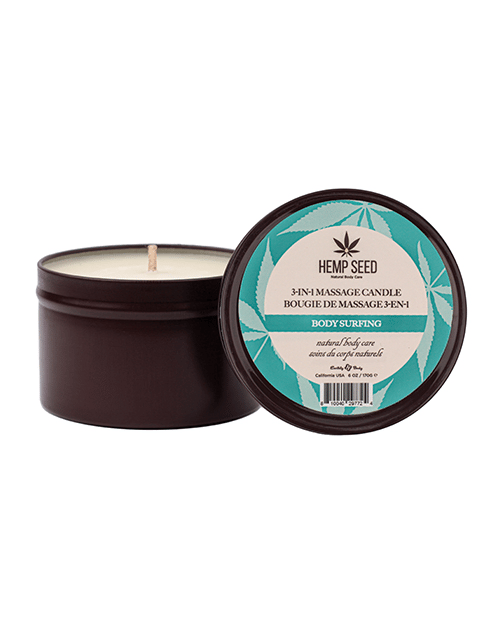 Earthly Body Summer 2025 3 in 1 Massage Candle – 6 oz Body Surfing by Earthly Body product image