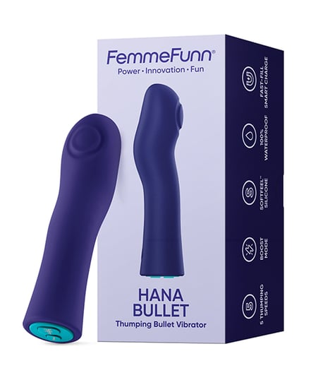 Femme Funn Hana Fingerlike Thumping Bullet – Dark Purple by Femme Funn product image