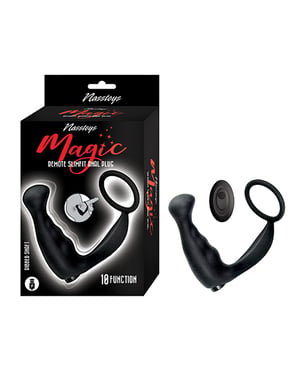 Magic Slimfit Anal Plug w/Remote Control – Black by Nasstoys product image