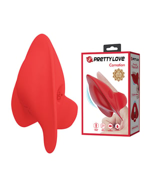 Pretty Love Carnation Manta Ray Finger Vibe – Red by Pretty Love product image