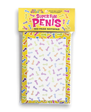 Super Fun Penis Notepad – 100 Sheet Notepad by Little Genie product image