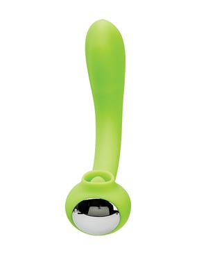 Space Lunar Licker Bendable Clitoral & G-Spot Vibe – Neon Green by Space product image