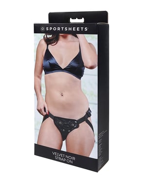 Sportsheets Velvet Noir Strap-On – Black by Sportsheets product image