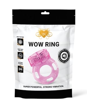 Wow Ring Vibrating Cock Ring – Pink by The Pleasure Company product image